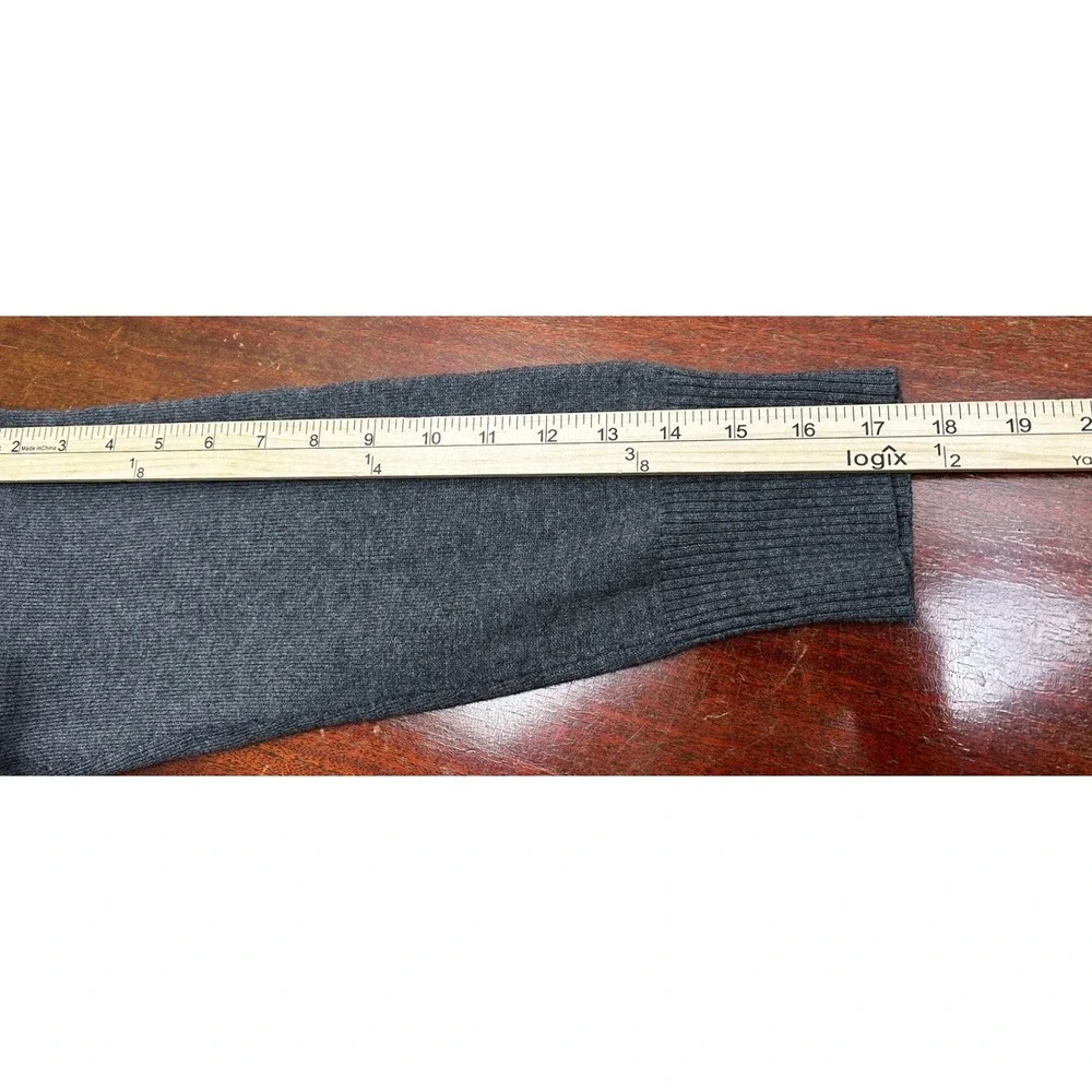 Soft Surroundings Sweater Tunic Women L Gray Cowl Neck Wool Cashmere Blend Cozy‎